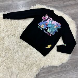 NWT MTV floral retro Crewneck sweatshirt unisex - L
